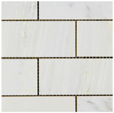 Calacatta Cressa (Asian Statuary) 2x4 Subway Marble HTC HONED-1 sqft